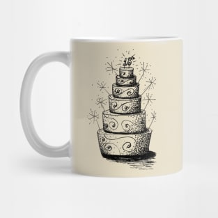 18th Birthday Cake Doodle Mug